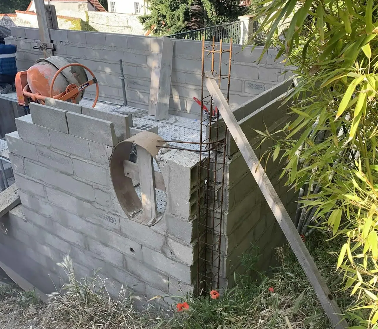 Vue du chantier de Conflans