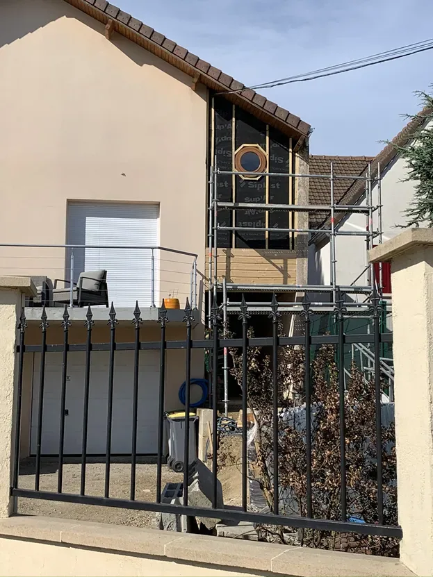 Vue du chantier de Saint-Leu-la-Forêt